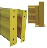 Industrial Grade 5JEU2 Guard Rail, 3 Ribbed Bolt on, L 104In
