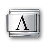 Body Candy Italian Charms Laser LAMBDA Greek Letter UPPER CASE