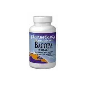 Planetary Herbals Bacopa Extract, 60 Tabs, 225 Mg