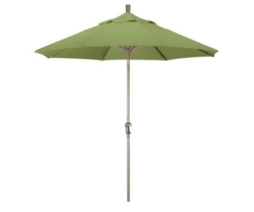 patio umbrella-California Umbrella SDAU908900-SA21 9-Feet Pacifica Fabric Aluminum Deluxe Crank Lift Market Umbrella, Palm