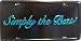 LP - 418 Simply the Best License Plate - A370