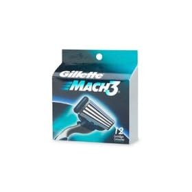 Gillette MACH3 Shaving Cartridges (12 Cartridges)