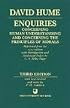 Enquiries Concerning Human Understanding and Concerning the Principles of Morals