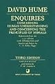 Enquiries Concerning Human Understanding and Concerning the Principles of Morals by David Hume