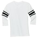 NEW Sport-Tek - Ladies Vintage Football Jersey White/Black-XXL