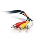 Cables To Go 40448 Value Series RCA Type Audio Video Cable (6 Feet, Black)
