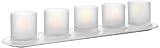 Philips - Imageo TeaLights - 5 Bougies LED Photophores, Blanc, Luminaire dambiance design - 6918860PH