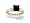 14K Yellow Gold Genuine Square Black Onyx and Diamond Engagement Ring - Size 4