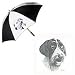 pointer37 - German Wirehaired Pointer Umbrella by Porcelain by Rosalinde