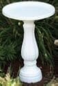 Allied Precision Industries 270 Bird Bath with Pedestal, White
