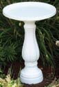 Allied Precision Industries 270 Bird Bath with Pedestal, White