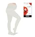 Preggers Maternity Tights (Winter White- Medium)-gradient Compression Hosiery to Improve Circulation and Prevent Swelling