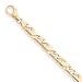 14k 7mm Hand-polished Fancy Link Chain Necklace - 20 Inch