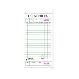 Single Copy Cardboard Guest Check Books 3 3/8 x 6 3/4 (A3632ADAM)