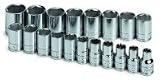 19 Piece 1/2in. Drive Metric Std 6 Point Socket Set