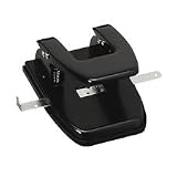 SPR00785 Hole Puncher,2HP,1/4 Size,2-3/4 Center,20 Sheet Cap.,Black