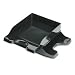 Deflecto 63904 Docutray multi-directional stacking trays, black, 2/set, letter, legal, a4 size