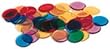 TRANSPARENT COUNTERS 250-PK 3/4 6