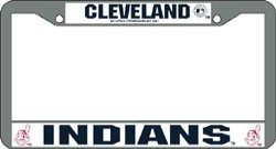 Cleveland Indians Chrome License Plate Frame