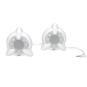 MI-SP100 -- Portable iPod�/MP3/PC Stereo Speakers (White)