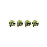 3D Green Skull Heads Car Truck SUV Motorcycle Bike Tire Valve Caps - 4PC 