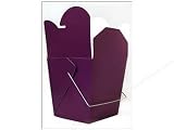 Chinese Take Out Box Paper Medium Purple