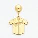 14K Oakland Athletics Jersey Ball Post Earrings