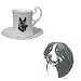 Bernese Mountain Dog Cup and Saucer, Porcelain by Rosalinde