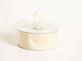 Sheer Organza Ribbon 1-1/2 inch 25 Yards Ivory, 30 more Colors