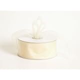 Sheer Organza Ribbon 1-1/2 inch 25 Yards Ivory, 30 more Colors