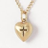 Engraved Heart Pendant - 14kt Gold Filled - for Children