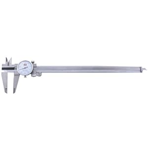 Chicago Brand 50006 12-Inch Premium Dial Caliper with Inside, Outside, Step and Depth Measurement by Chicago
