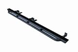 Rockcrawler Side Guards 4 Mil Black Powder Coat 2in.X3in. Rectangle Tube w/Tapered/Enclosed/Welded Ends And Additional 1.5in.X0.140in. Wall Kick Out Tube