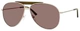 Emporio Armani 9807 Dark Ruthenium Frame/Green, Silver Mirror Lens Metal Sunglasses