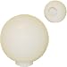 BARBER POLE Canteen GLASS GLOBE * For Top of "Two-Light" Poles * Fits a top of Koch & Paidar Poles * 10" with 4" Opening * Milky White Glass