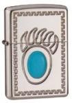 Zippo Collectors Range Lighter - Bear Claw Silver Plated