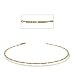 Womens Figaro Anklet in Solid Yellow Gold Lobster Clasp