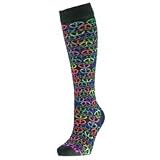 Fit2Win Pro Dri Funky Knee High Socks Peace Sign