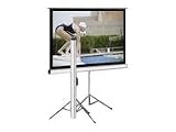 Elite Screens T113UWS1 113-Inch Diagonal, 1:1 Aspect Ratio Tripod Portable Pull Up Front Projection Screen (Black)