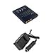 Includes EXPEDITED SHIPPING AVAILABLE AT CHECKOUT with Extended Performance Replacement Battery PLUS Mini Battery Travel Charger for Specific Digital Camera and Camcorder Models / Compatible with General Electric GB-20, GE-G1, GE-G2, GE-G3, E840S, G3WP Charges with Intelligent Charge Technology - Includes Car Adapter