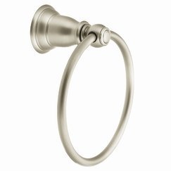 Moen YB5486BN Kingsley Towel Ring, Brushed Nickel