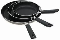Farberware 3-Piece Nonstick Frying Pan Set with Rubberized Handles