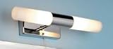 80W CHROME TWIN BATHROOM WALL LIGHTS