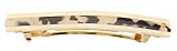 France Luxe Small Lined Barrette - Ivory Tokyo/Crema