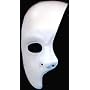 Face Mask (plastic) - Phantom Half Face: White