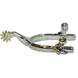 Men's All Around Western Spurs, Nickel Plated