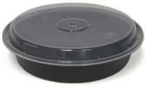 Newspring Versatainer Round Microwaveable Container, 48 Ounce -- 150 per case.