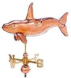 Polished Copper Nautical 3-D Killer Whale Full Size Weathervane