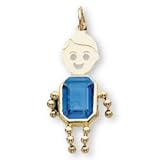 14K Yellow Gold Moms Kids December Birthstone Boy