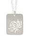 Tashi Brushed Sterling Silver Chrysanthemum Cut Out Necklace